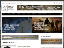 Tablet Screenshot of airsoft-military-news.com